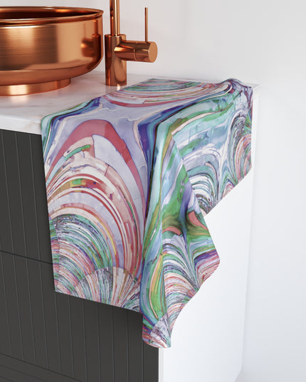 Uzi Spiral Pastels Hand Towel, 16" x 28"