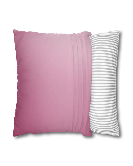 Pink Blush Fade Spun Polyester Square Pillowcase, 14" x 14"