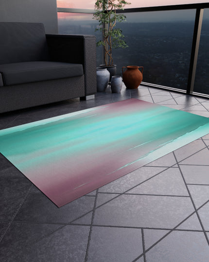 Green Sea Lavender Fog 48" x 72" Outdoor Rug