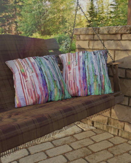 Striped Pastels 20" x 20" Outdoor Pillow
