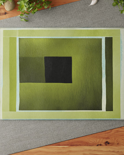 Lemongrass Shadow Glass Cutting Board, 11" x 15"