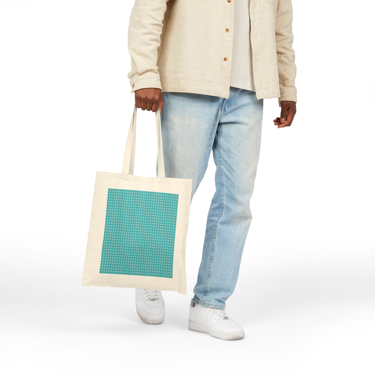 Tif Green Star-crossed Bodies Cotton Canvas Tote Bag
