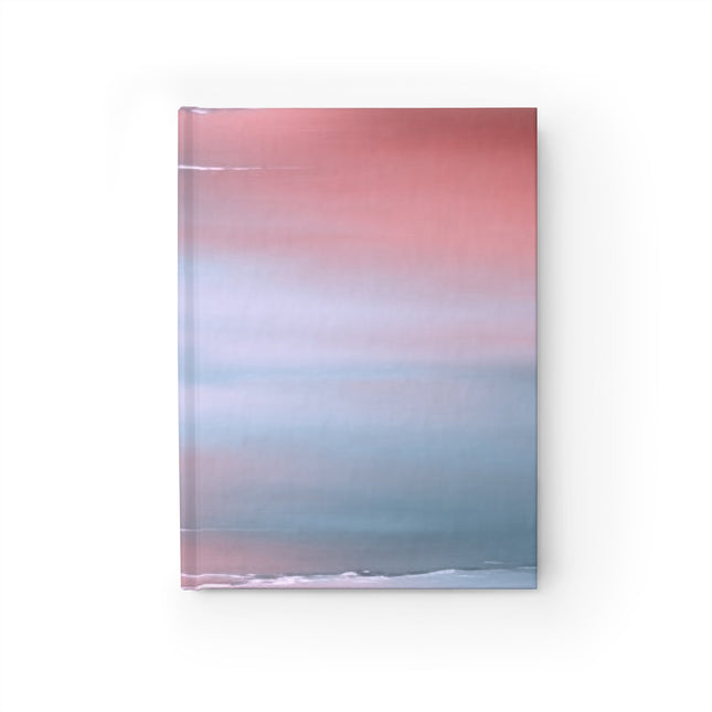 Gray Sea Pink Fog 5" x 7" Journal - 128 Ruled Line pages