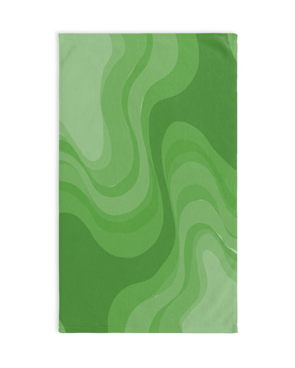 Greenie Meanie Wavey Hand Towel, 16" x 28"