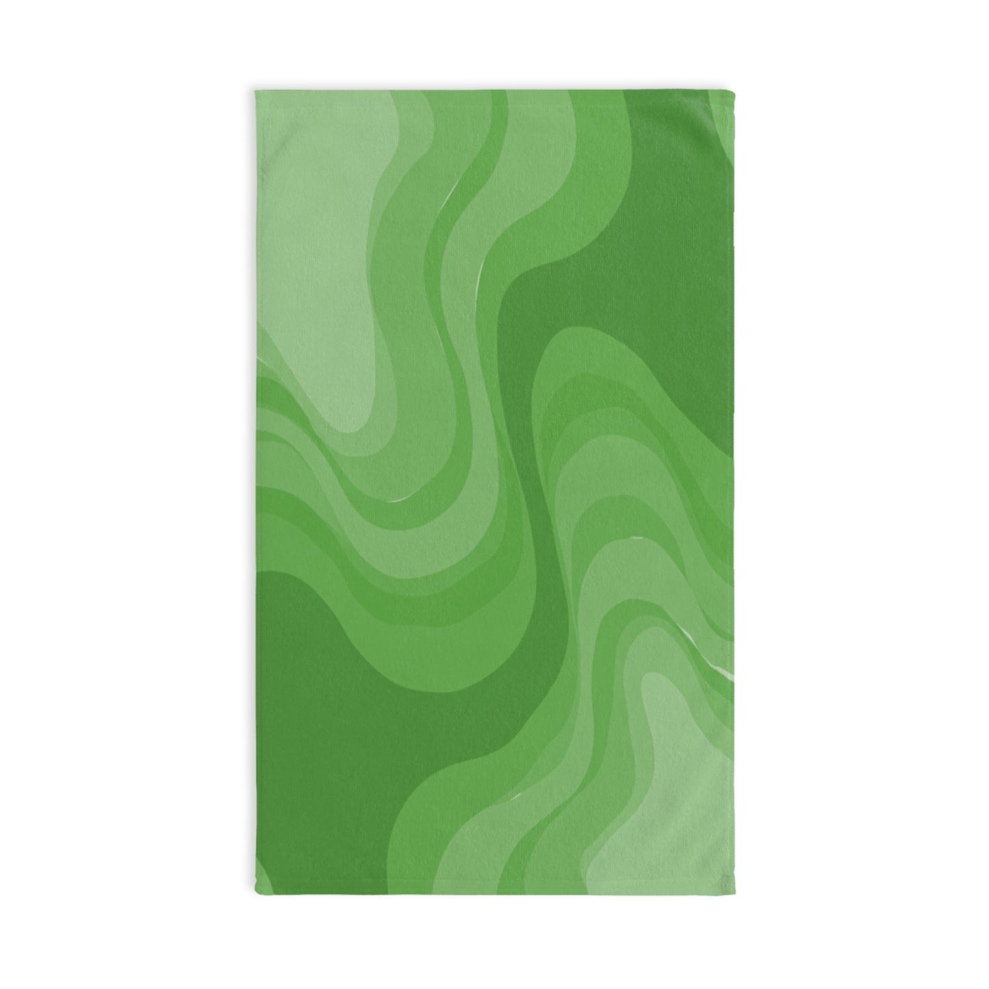 Greenie Meanie Wavey Hand Towel, 16" x 28"