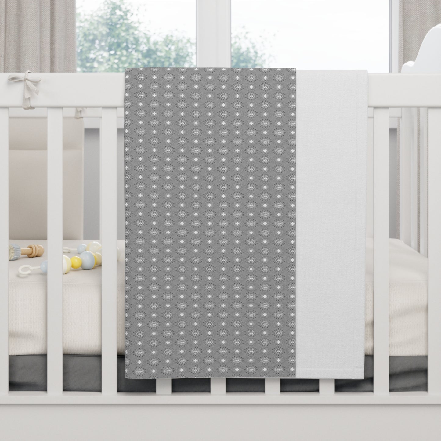 Desaturated Star-crossed Bodies Soft Fleece Baby Blanket, 30" x 40"
