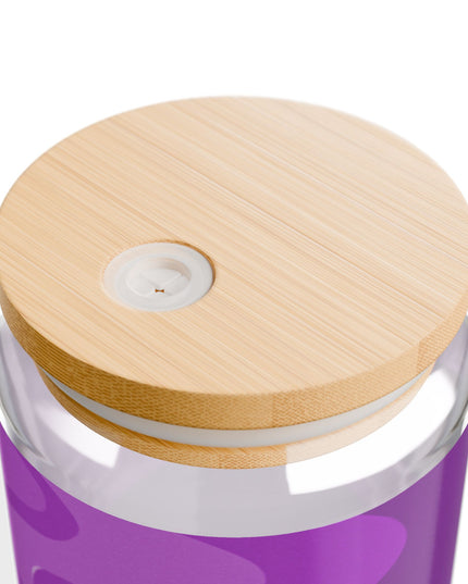 Wavey Purple Wavey Sipper Glass, 16oz