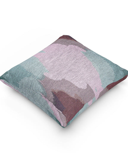 Wine Sea Blue Fog Woven Pillow, 17" x 18"