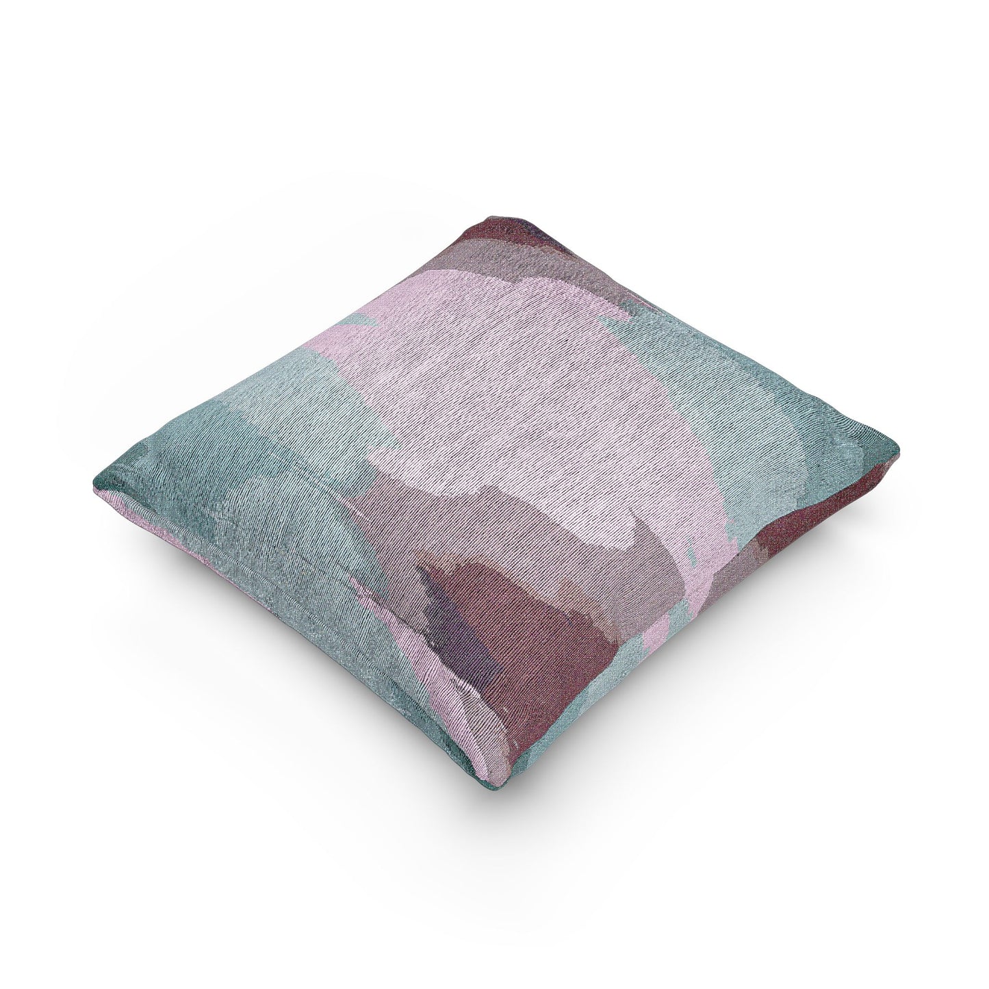 Wine Sea Blue Fog Woven Pillow, 17" x 18"
