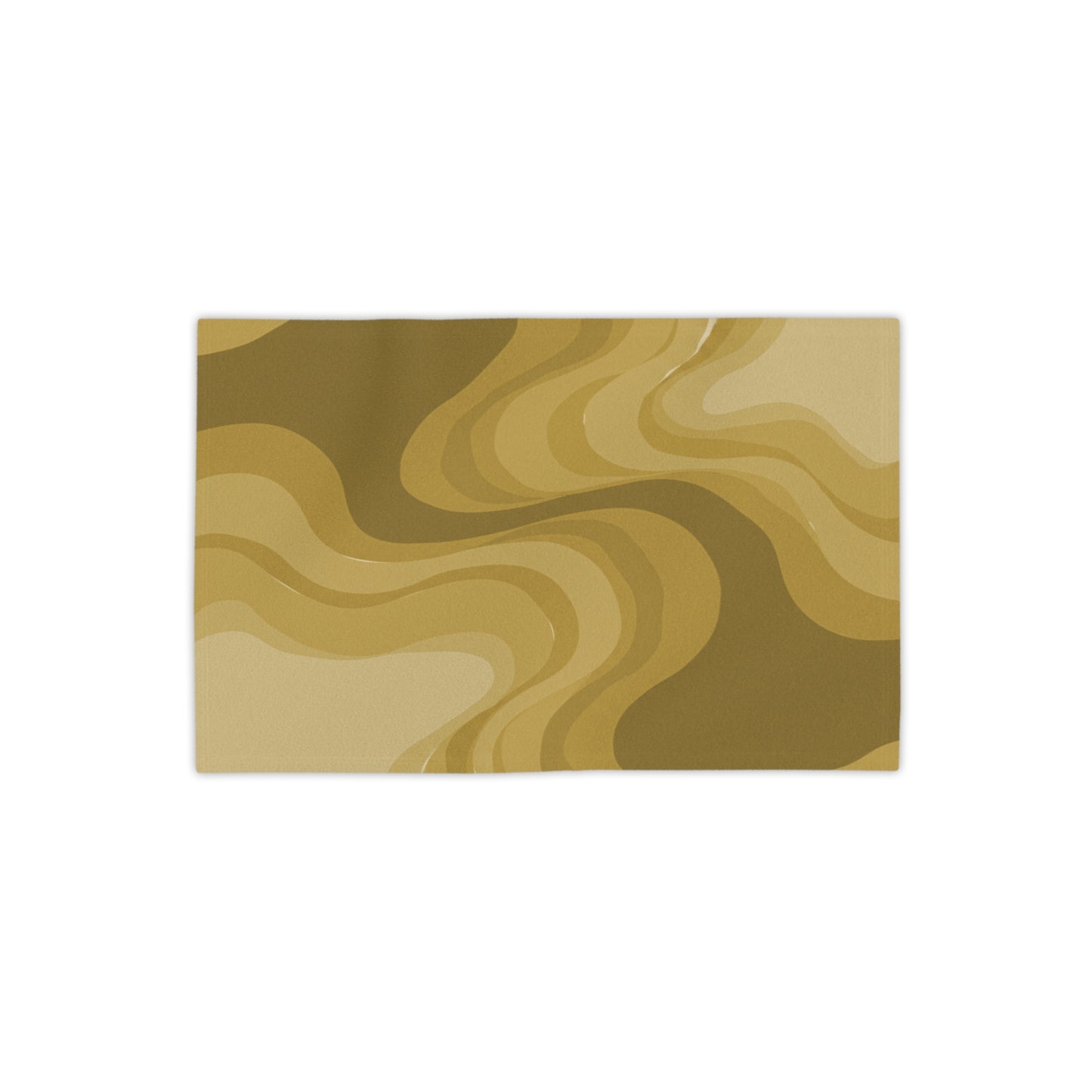 Brown Wavey Beach Towel, 18" x 27"