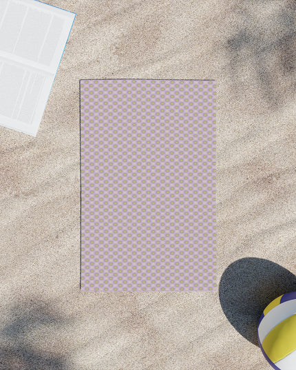 Magenta Star-crossed Bodies Beach Towel, 18" x 27"