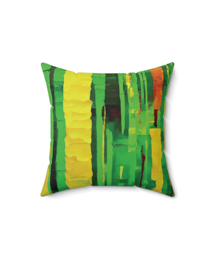 Striped Beta 14" x 14" Faux Suede Square Pillow