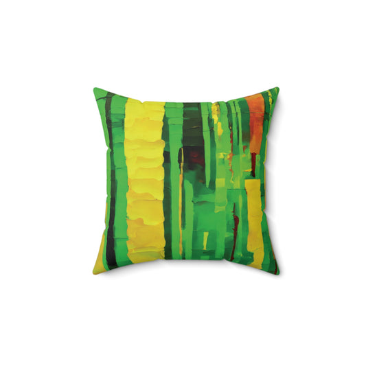 Striped Beta 14" x 14" Faux Suede Square Pillow