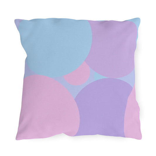 Pastel Purple and Mauve Patches 18" x 18" Outdoor Pillows