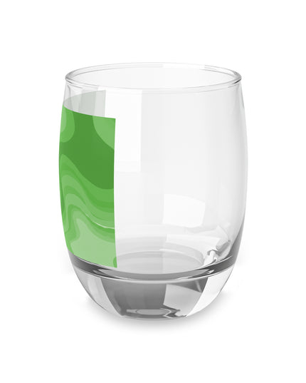 Greenie Meanie Wavey Whiskey Glass, 6 oz