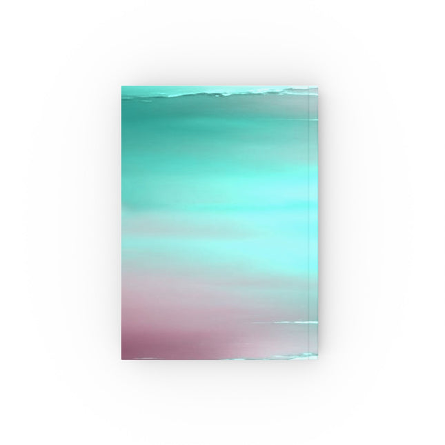 Green Sea Lavender Fog 5.2" x 7.4" Hard Backed Journal with 128 blank pages