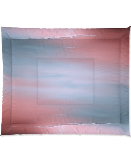 Gray Sea Pink Fog 104" × 88" Comforter
