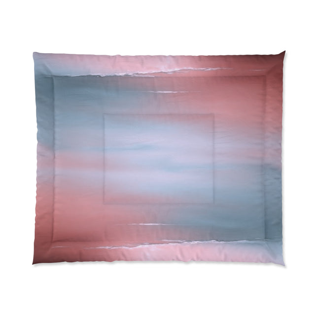 Gray Sea Pink Fog 104" × 88" Comforter