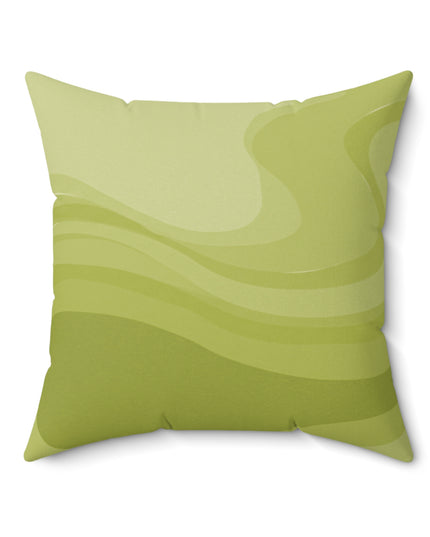 Lemon Wavey 20" x 20" Faux Suede Square Pillow