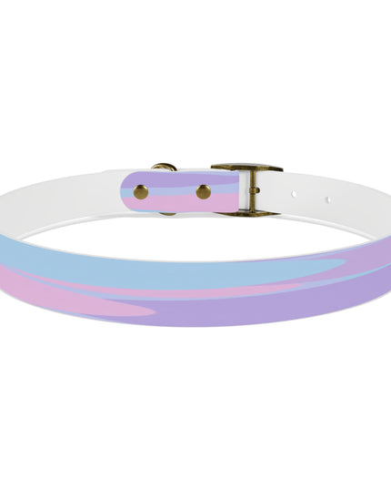 Pastel Purple and Mauve Patches Extra Large Dog Collar