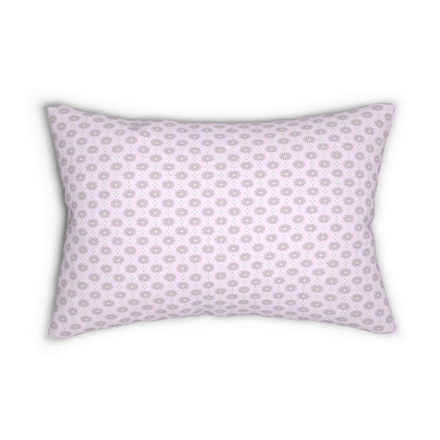 Pink Mornings Star-crossed Bodies Spun Polyester Lumbar Pillow, 20" x 14"