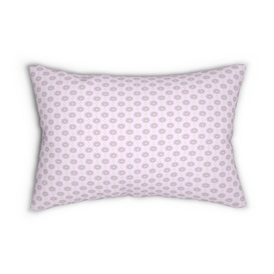 Pink Mornings Star-crossed Bodies Spun Polyester Lumbar Pillow, 20" x 14"