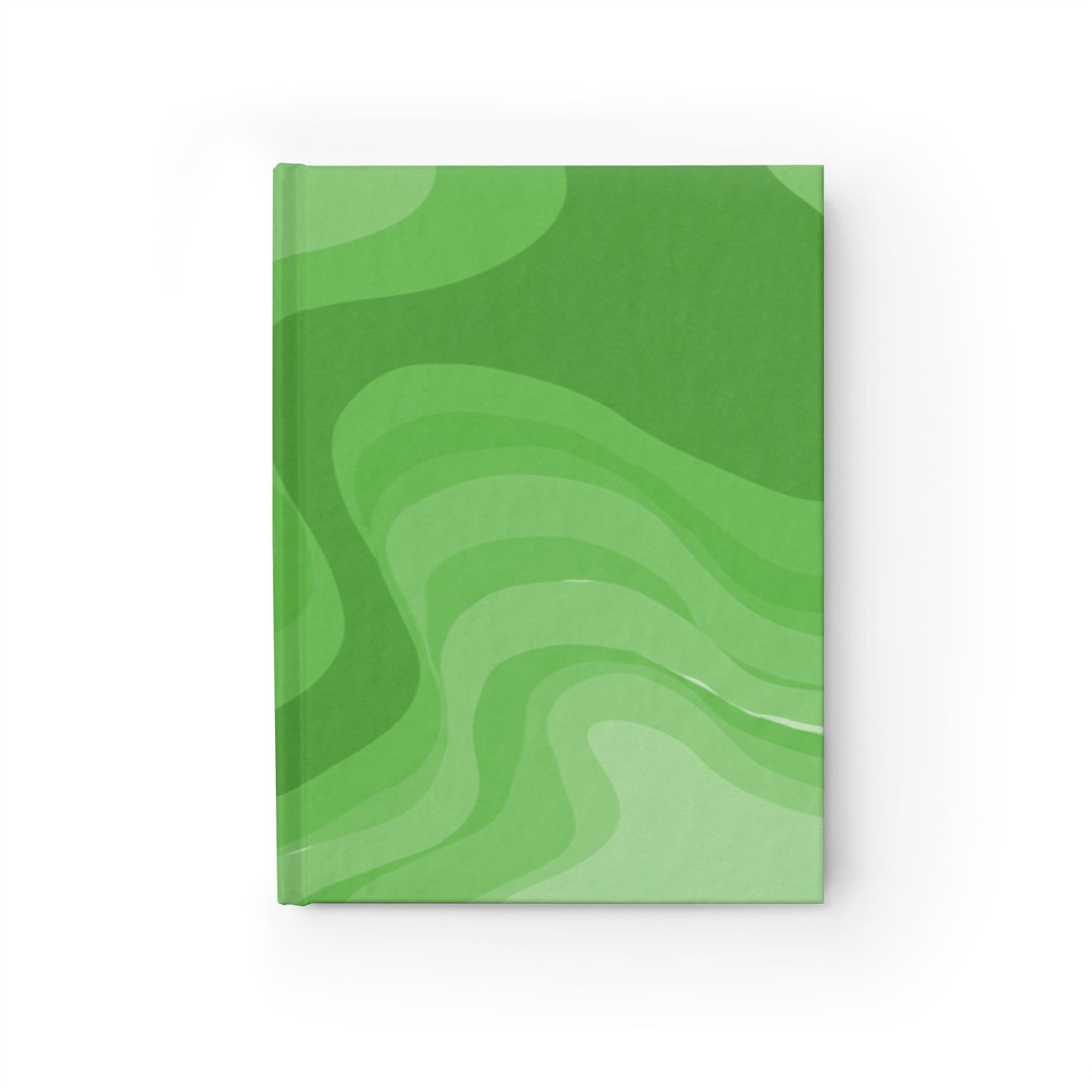 Meanie Greenie Wavey 5" x 7" Journal - 128 Blank pages