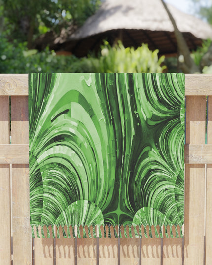 Uzi Spiral Mint Pastel 38" × 81" Boho Beach Cloth