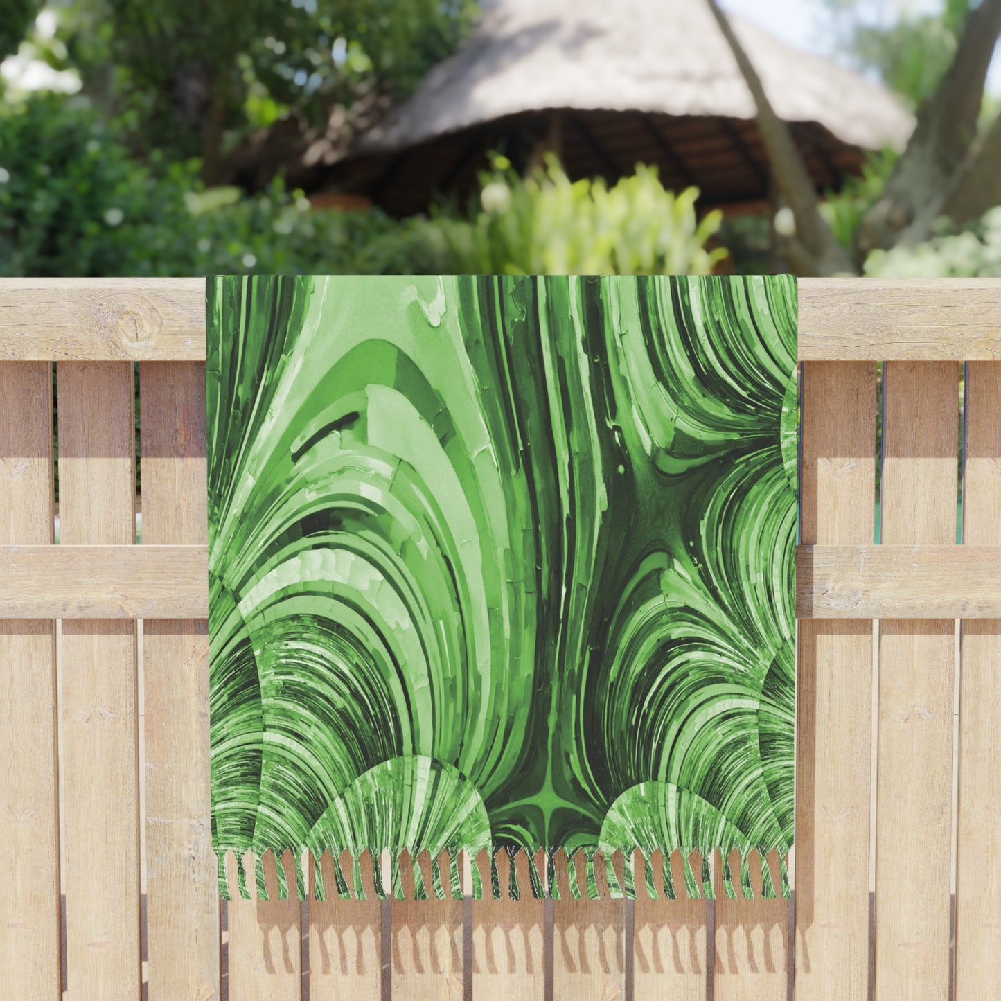 Uzi Spiral Mint Pastel 38" × 81" Boho Beach Cloth