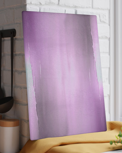Dark Pink Sea Amethyst Fog Glass Cutting Board, 11" x 15"