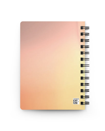 Hot Peach Fade Spiral Bound Journal, 5" x 7" 150 pages