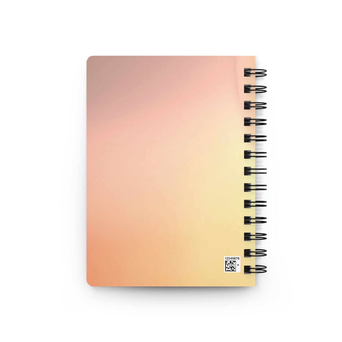 Hot Peach Fade Spiral Bound Journal, 5" x 7" 150 pages