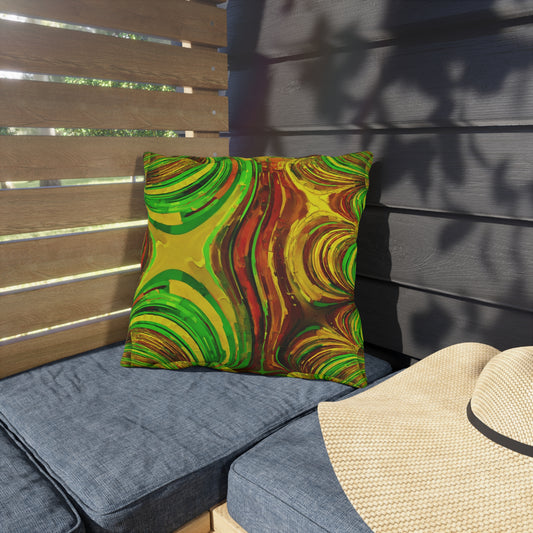 Uzi Spiral Beta Outdoor Pillow, 16" x 16"