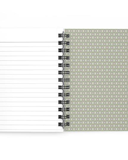 Olive Star-crossed Bodies Spiral Bound Journal, 5" x 7" 150 pages