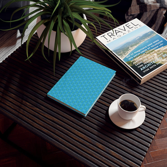 Light Blue Star-crossed Bodies Hard Backed Journal with 128 blank pages, 5.2" x 7.4"