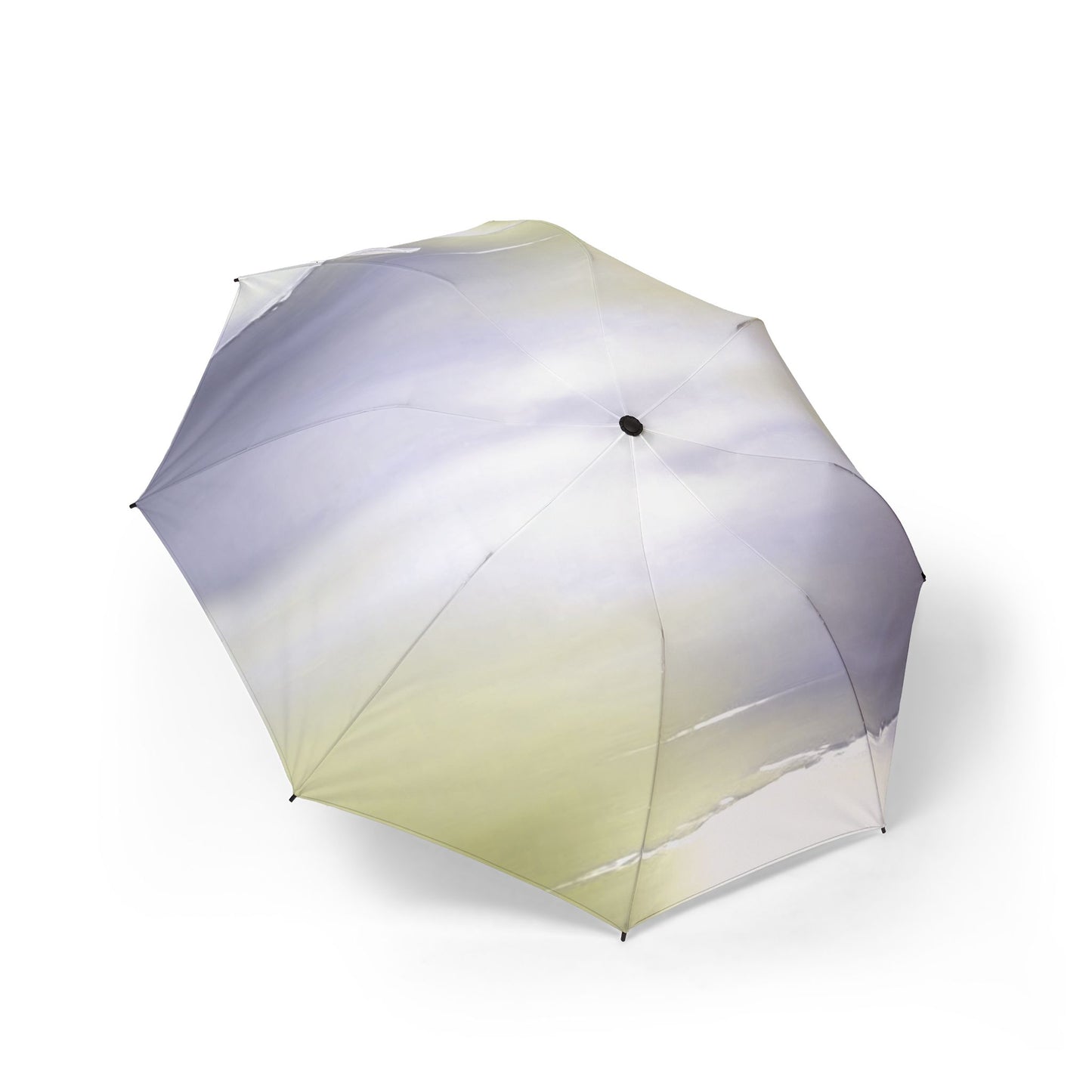 Lavender Sea Golden Fog Foldable Umbrella - Compact & Chic
