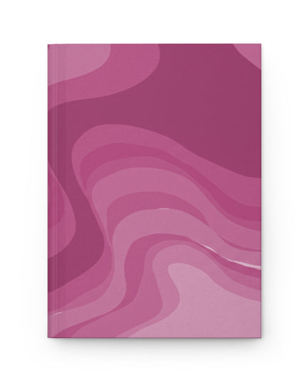 Pinky Mauve Wavey 5.75" x 8" Hardcover Journal Matte with 150 lined pages