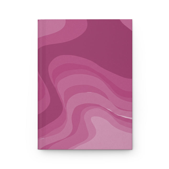 Pinky Mauve Wavey 5.75" x 8" Hardcover Journal Matte with 150 lined pages