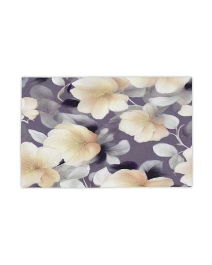 White Blush Floral Bunch Beach Towel, 18" x 27"