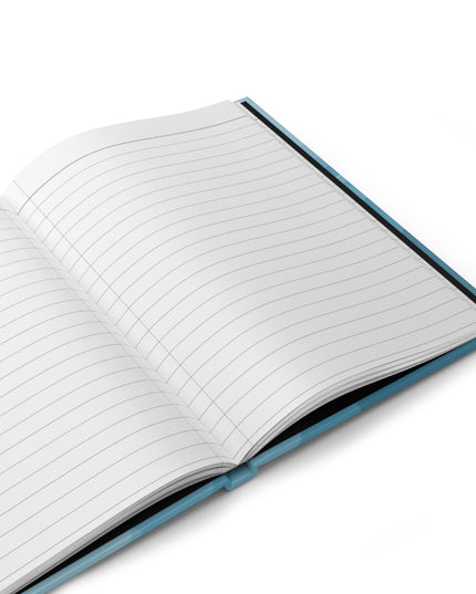 Sky Blue Wavey 5.75" x 8" Hardcover Journal Matte with 150 lined pages
