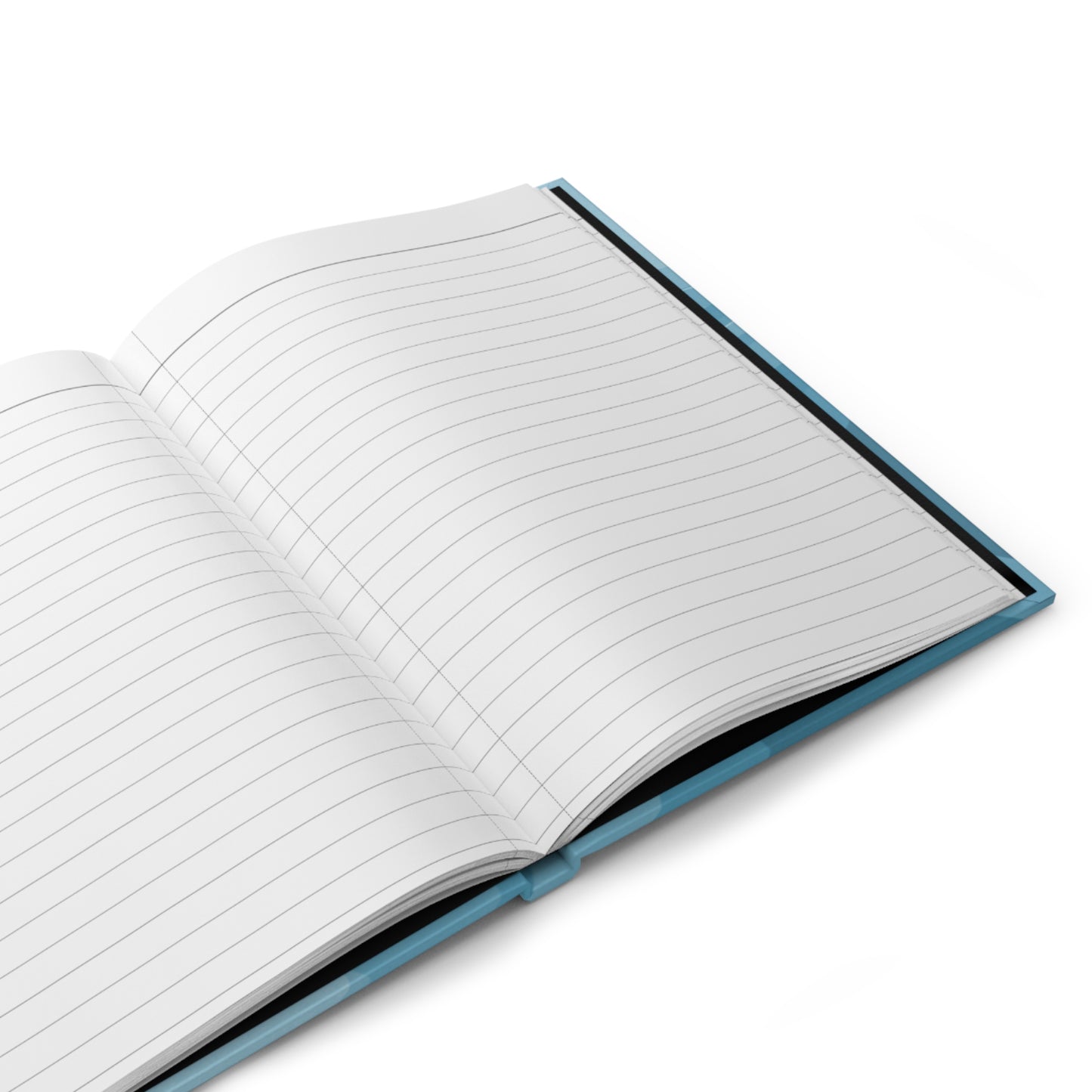 Sky Blue Wavey 5.75" x 8" Hardcover Journal Matte with 150 lined pages