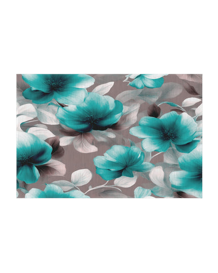Tif Green Gray Floral Bunch Outdoor Rug, 24" x 36"