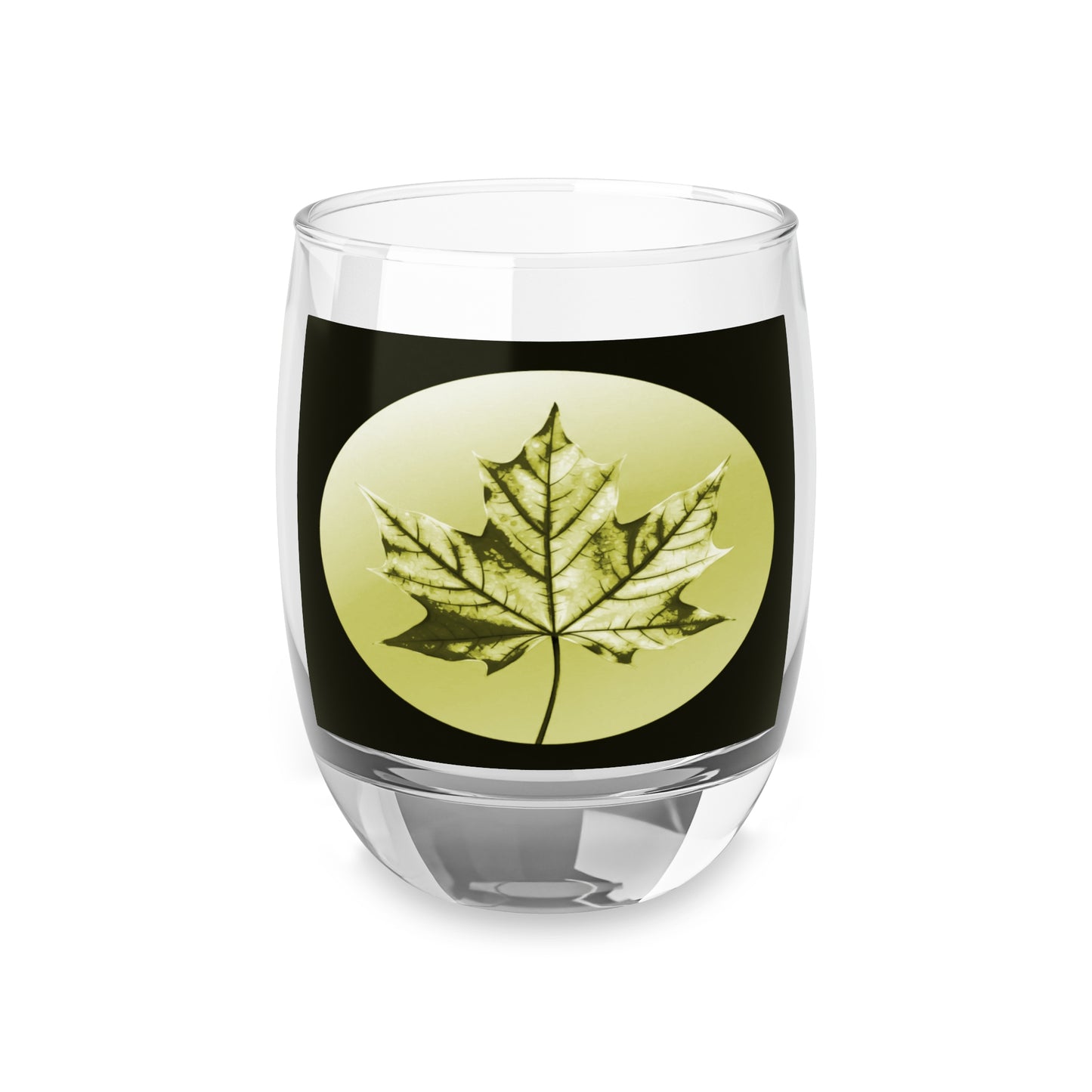 Lemongrass Maple Leaf Whiskey Glass, 6 oz
