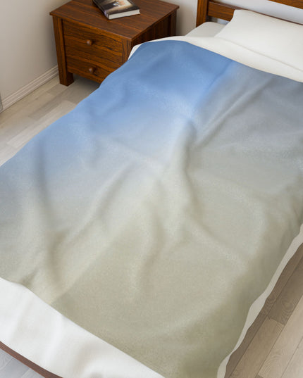 Cobalt Fade Velveteen Plush Blanket, 50" x 60"
