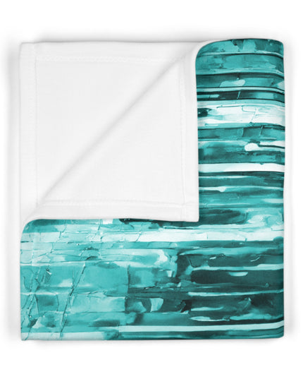 Striped Tif Fleece Baby Blanket, 30" x 40"