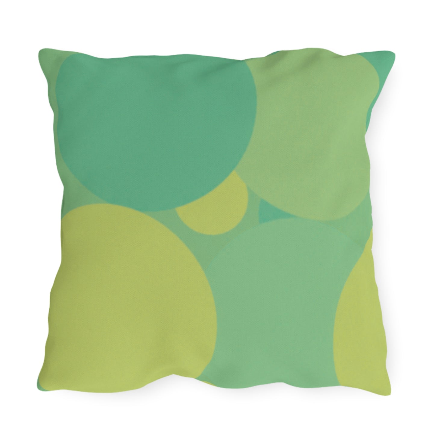 Pastel Green Patches 20" x 20" Outdoor Pillow