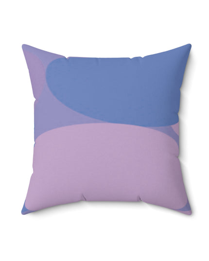 Pastel Purple Family Patches 18" x 18" Faux Suede Square Pillow