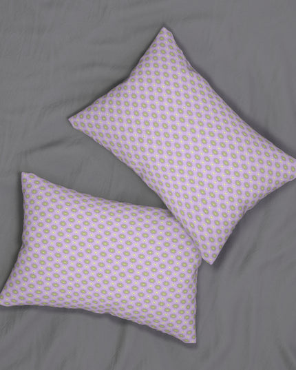 Magenta Star-crossed Bodies Spun Polyester Lumbar Pillow, 20" x 14"