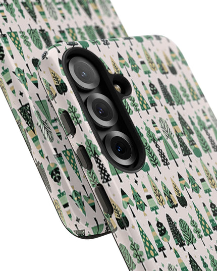 Mini Vintage Green Trees Samsung Galaxy S25 Plus Tough Cases