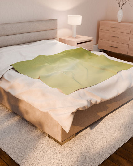 Lemon Fade Velveteen Plush Blanket, 50" x 60"